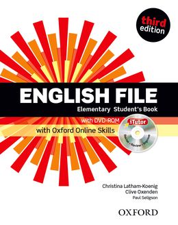 ENGLISH FILE 3RD EDITION ELEMENTARY STUDENT'S BOOK WITH ITUTOR & ONLINE SKILLS PRACTICE PACK