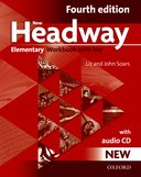 NEW HEADWAY 4TH EDITION ELEMENTARY WORKBOOK WITH KEY + CD AUDIO