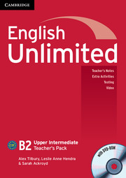 ENGLISH UNLIMITED UPPER-INTERMEDIATE TEACHER'S BOOK + DVD-ROM