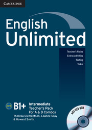ENGLISH UNLIMITED INTERMEDIATE TEACHER'S BOOK + DVD-ROM
