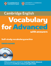 CAMBRIDGE VOCABULARY FOR ADVANCED WITH ANSWERS & CD
