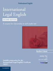 INTERNATIONAL LEGAL ENGLISH 2ND EDITION TEACHER'S BOOK