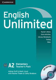 ENGLISH UNLIMITED ELEMENTARY TEACHER'S BOOK + DVD-ROM