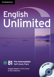 ENGLISH UNLIMITED PRE-INTERMEDIATE WORKBOOK + DVD-ROM