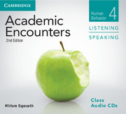 ACADEMIC ENCOUNTERS LEVEL 4 CLASS AUDIO CDS (3) LISTENING AND SPEAKING