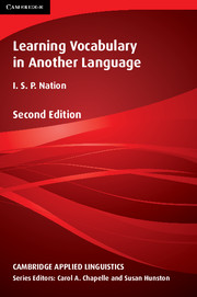 LEARNING VOCABULARY IN ANOTHER LANGUAGE SECOND EDITION