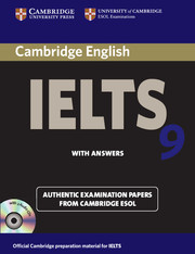 CAMBRIDGE IELTS 9 STUDENT'S BOOK WITH ANSWERS AND AUDIO CDS (2)