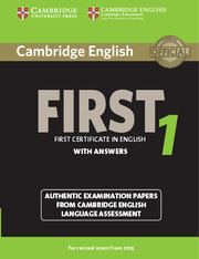 CAMBRIDGE ENGLISH FIRST 1 FOR REVISED 2015 EXAM STUDENT?S BOOK WITH ANSWERS AND AND AUDIO CDS (2)