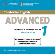 CAMBRIDGE ENGLISH ADVANCED 1 FOR REVISED 2015 EXAM AUDIO CDS (2)