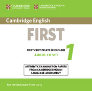 CAMBRIDGE ENGLISH FIRST 1 FOR REVISED 2015 EXAM AUDIO CDS (2)