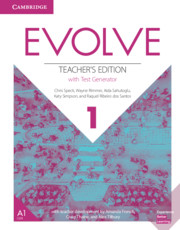 EVOLVE 1 TEACHER'S EDITION WITH TEST GENERATOR