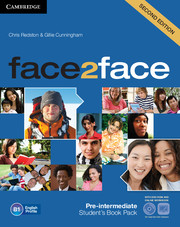 FACE2FACE SECOND EDITION PRE-INTERMEDIATE STUDENT'S BOOK WITH DVD-ROM AND ONLINE WORKBOOK PACK
