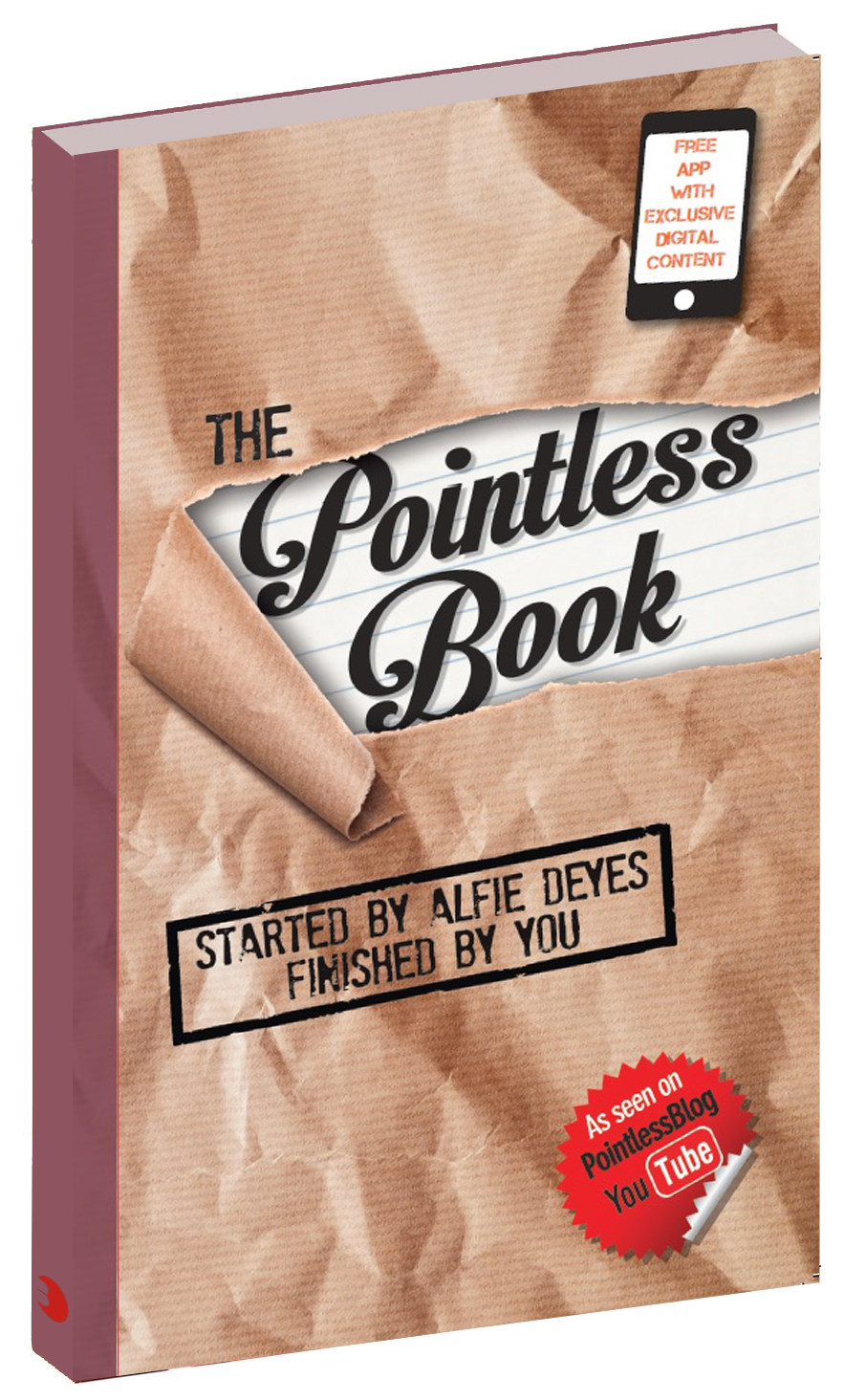 POINTLESS BOOK : STARTED BY ALFIE DEYES, FINISHED BY YOU, THE